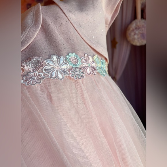 Bonnie Jean Pink Tulle Dress - Picture 2 of 8